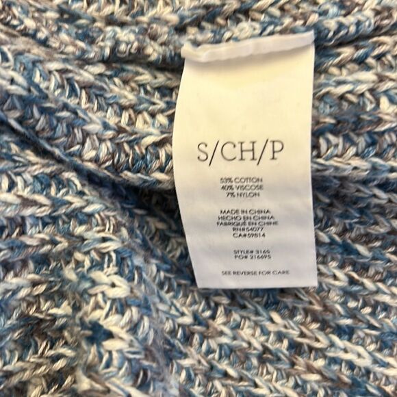 Cabi blue multicolored sleeveless long vest/sweater Size S EUC - Picture 10 of 11